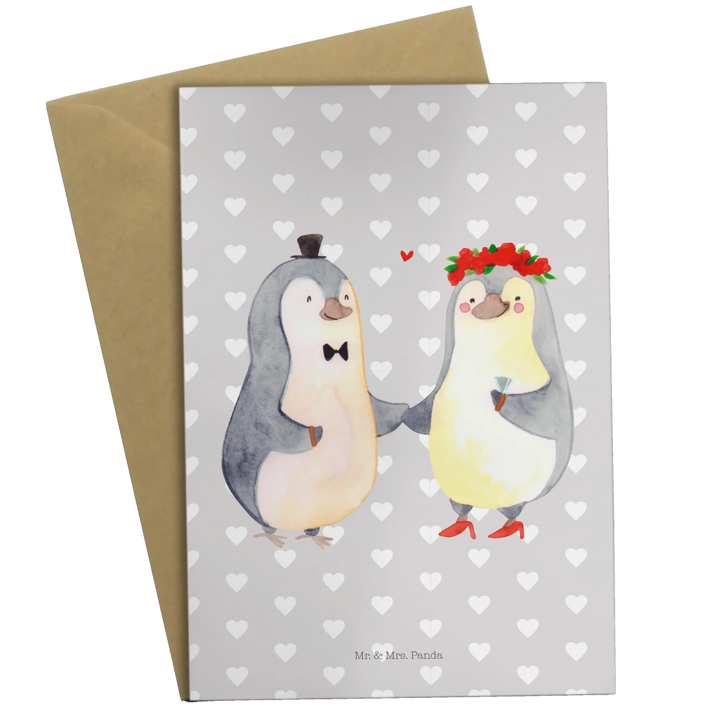 Grußkarte Pinguin Heirat Glückwunschkarte, Geburtstagskarte, Hochzeitskarte, Einladungskarte, Grußkarte, Klappkarte, Karte, Ansichtskarten, Liebe, Partner, Freund, Freundin, Ehemann, Ehefrau, Heiraten, Verlobung, Heiratsantrag, Liebesgeschenk, Jahrestag, Hocheitstag