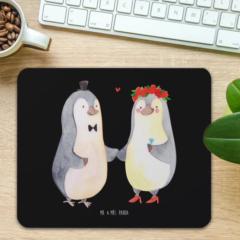 Mouse mat Penguins getting married Pad, Study, PC, Work, Print, Gift, saying, Mouse Pad, fun, mousepad, Mouse, Student, Motif, Office, Love, Loving, Two, Together, Marriage, Engagement, Proposal of marriage, Love gift, gift for her, gift for him, anniversary gift