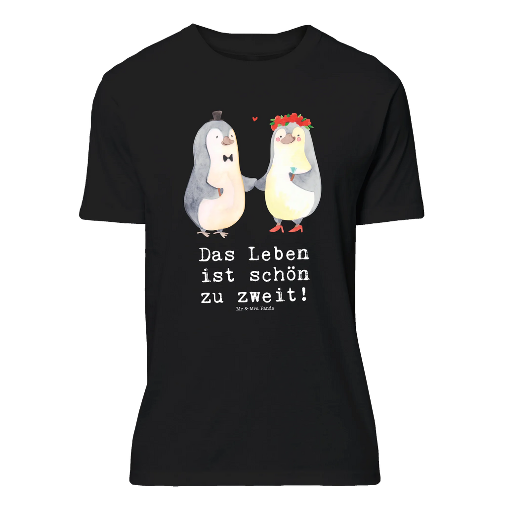 T-Shirt Standard Pinguin Heirat Nachthemd, Lustiges T-Shirt, Jubiläum, Junggesellenabschied, Party, Damen, Shirt, T-Shirt, Schlafshirt, Tshirt, T-Shirt mit Spruch, Herrn, Sprüche, Frauen, Männer, Geburstag, Liebe, Partner, Freund, Freundin, Ehemann, Ehefrau, Heiraten, Verlobung, Heiratsantrag, Liebesgeschenk, Jahrestag, Hocheitstag