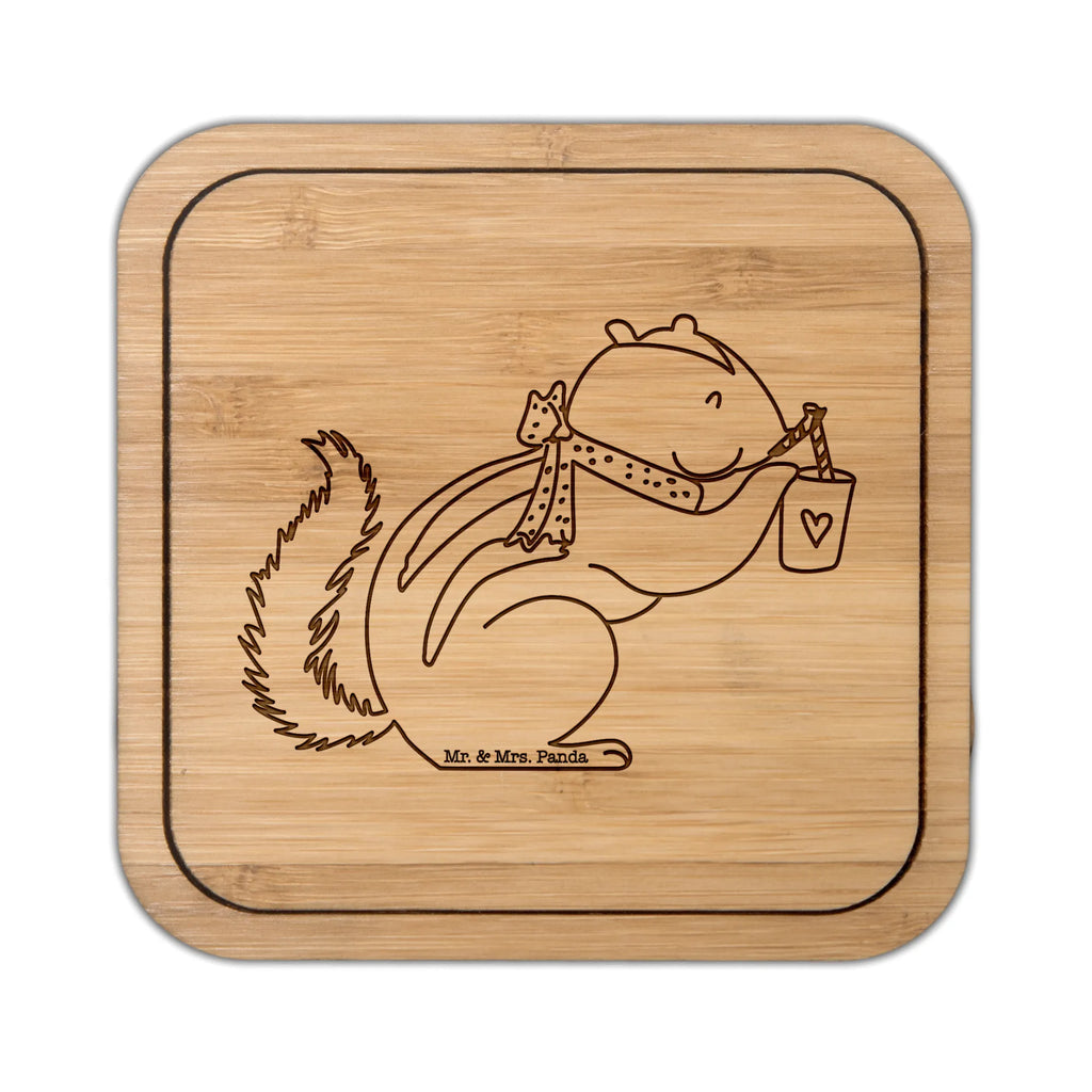 Square coaster Squirrel smoothies glass coasters, giveaways, glass, gift, glasses, party, set, square, presents, gifts, coasters, wood, breakfast, small animals, cute, funny, cute animal motives, hand drawn, small world, funny sayings, good mood, happy, gift ideas, special gifts, animal lover, card, chipmunks, weight loss, Green smoothies, diet, squirrels