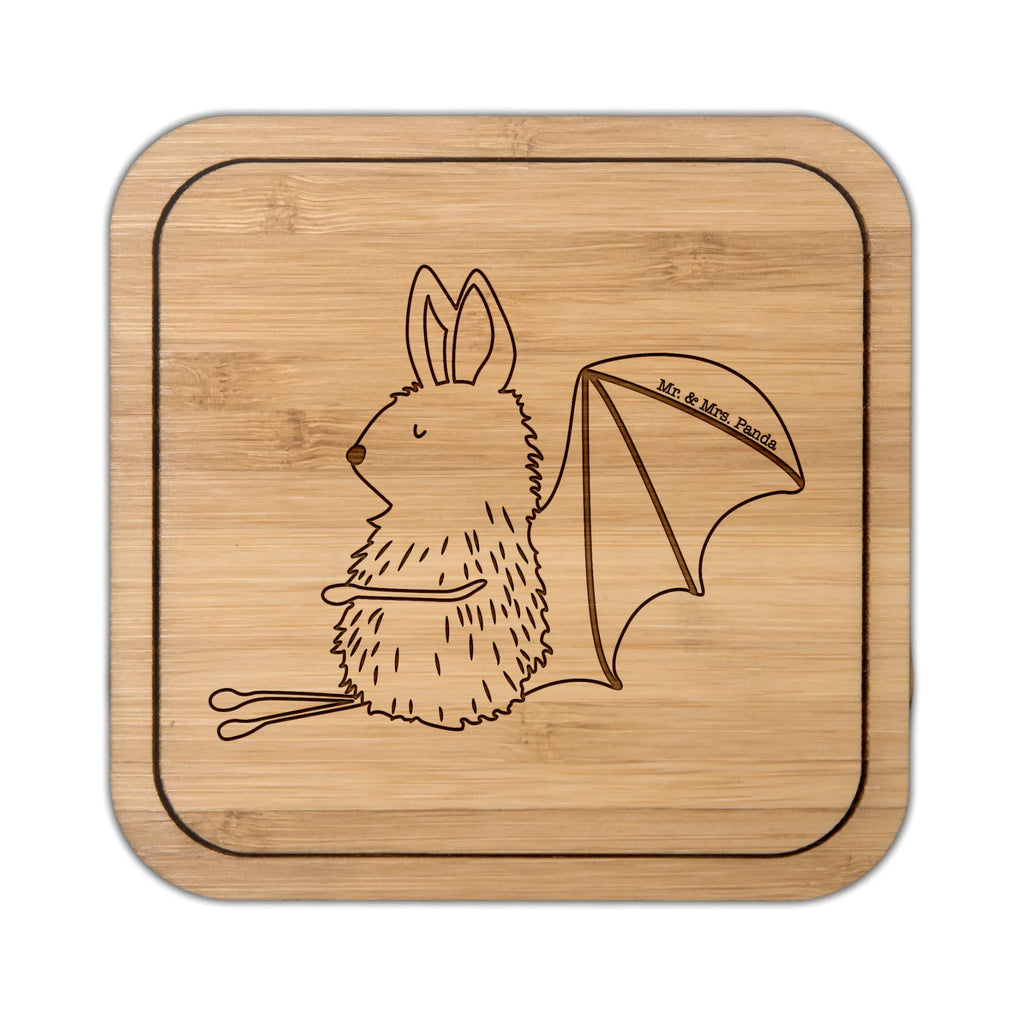 Square coaster bat Sit square, gifts, glass, glass coasters, wood, giveaways, glasses, coasters, set, party, breakfast, presents, gift, small animals, cute, funny, cute animal motives, hand drawn, small world, funny sayings, good mood, happy, gift ideas, special gifts, animal lover, card, bats, bat, relax, motivation