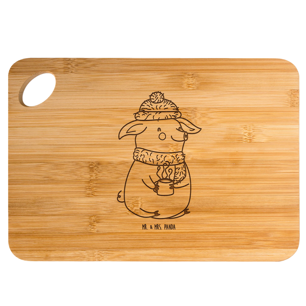 Bamboo chopping board piggy Mulled wine snow, Christmas time, mulled wine, saying, drunk, Christmas market