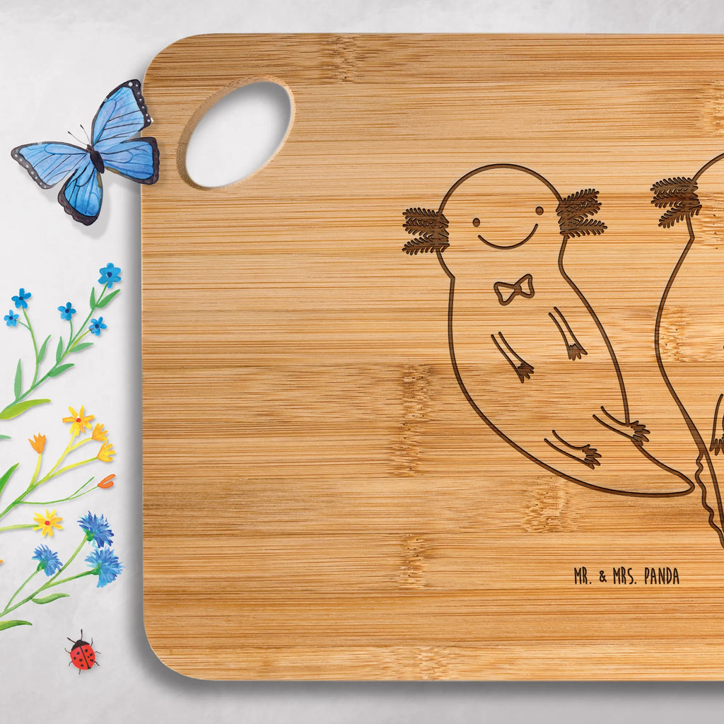 Bamboo chopping board axolotl Girlfriend dulcimer, carving board, solid, breakfast board, nature, cutting board, robust, slices, cutting block, board, wood, bamboo, kitchen board, breakfast, engraving, kitchen, Axolotl, Axelotl, marine animals, Mexican walking fish, salamander, friend, amphibian, great love, axolot, anniversary, axolotl, valentine's day, husband, tail, love, fiancé, proof of love