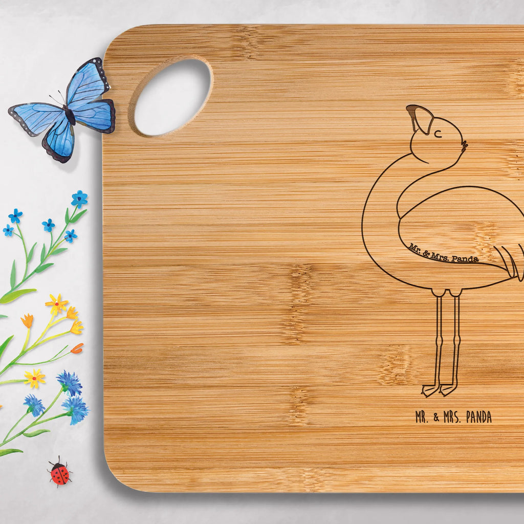 Frühstücksbrett Flamingo Stolz Frühstücksbrett, Küchenbrett, Hackbrett, Schneidebrett, Holzbrett, Servierbrett, Holzbrettchen, Brett, Flamingo, beste Freundin, Schwester, Freude, Selbstakzeptanz, Freundin, Selbstliebe, stolz, Mama, Tochter