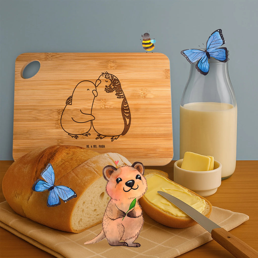 Bambus - Schneidebrett Wellensittich Liebe Servierbrett, Hackbrett, Schneidebrett, Frühstücksbrett, Holzbrett, Küchenbrett, Holzbrettchen, Brett, Liebe, Partner, Freund, Freundin, Ehemann, Ehefrau, Heiraten, Verlobung, Heiratsantrag, Liebesgeschenk, Jahrestag, Hocheitstag, Wellensittich, Nähe, Vögel, Vertrauen, Kuscheln