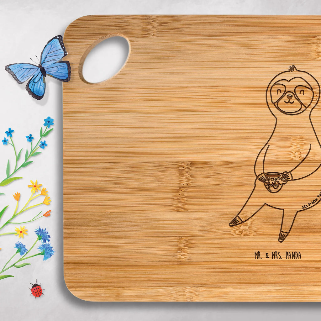 Bambus - deska do krojenia Leniwiec kawa Leniwiec, prezent z leniwcem, dekoracja z leniwcem