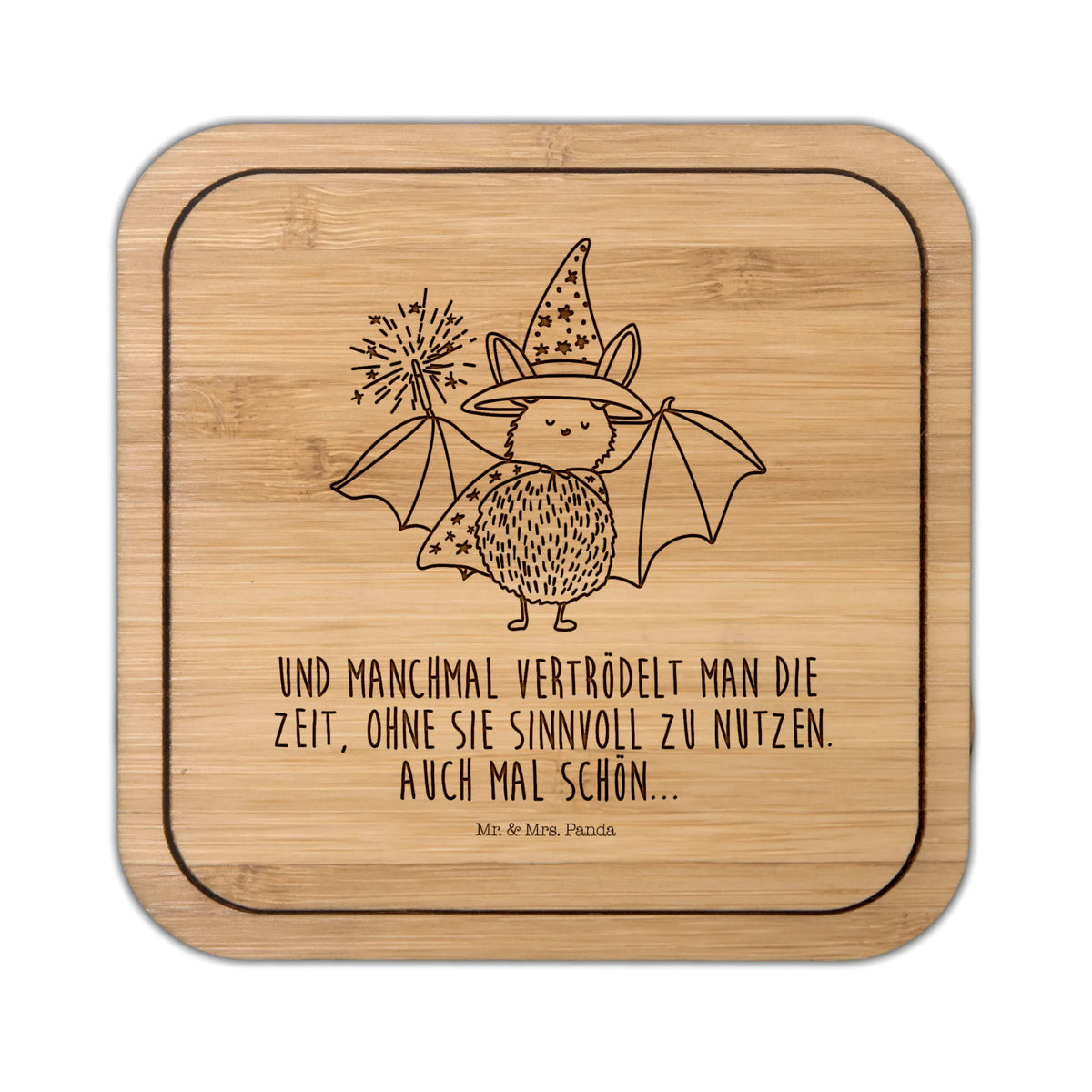 Square coaster bat wizard card, gift ideas, gifts, small animals, cute, cute animal motives, hand drawn, funny sayings, good mood, special gifts, animal lover, sorcerers, women, Bats, get in, magicians