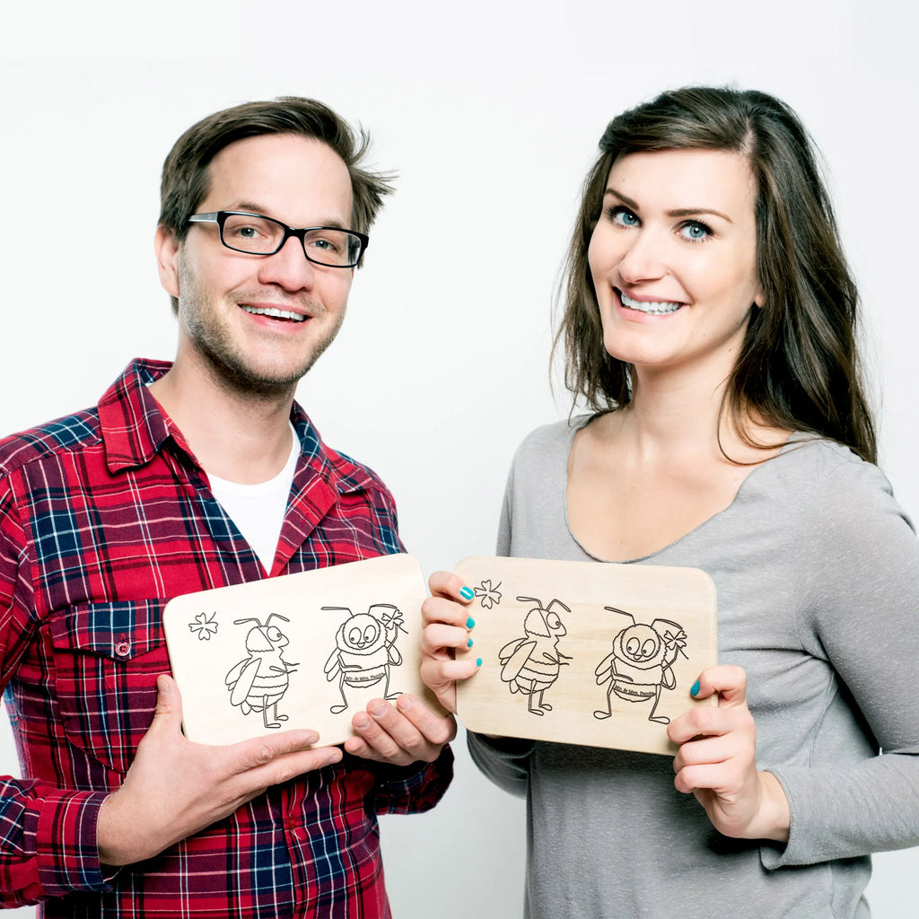 Serving board bumblebees shamrock cutting board, breakfast board, Board, small animals, cute, funny, cute animal motives, hand drawn, small world, funny sayings, good mood, happy, gifts, gift ideas, special gifts, animal lover, card, be happy, bumblebee, bee decoration, become happy, saying happy, saying beautiful, bee, saying positive