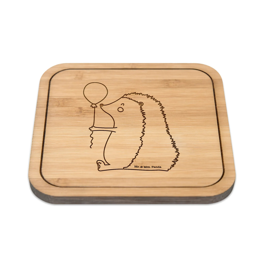 Square coaster Hedgehog balloon square, gift, glass coasters, giveaways, gifts, breakfast, coasters, set, glass, glasses, presents, wood, party, small animals, cute, funny, cute animal motives, hand drawn, small world, funny sayings, good mood, happy, gift ideas, special gifts, animal lover, card, Happy Birthday, Balloon, Birthday Child, Birthday, hedgehog