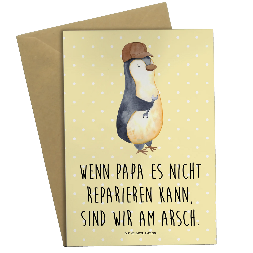 Grußkarte Wenn Papa es nicht reparieren kann, sind wir am Arsch Grußkarte, Einladungskarte, Klappkarte, Hochzeitskarte, Geburtstagskarte, Ansichtskarten, Karte, Glückwunschkarte, Familie, Vatertag, Muttertag, Bruder, Schwester, Mama, Papa, Oma, Opa, Bester Papa der Welt, Vater, Geschenk Papa