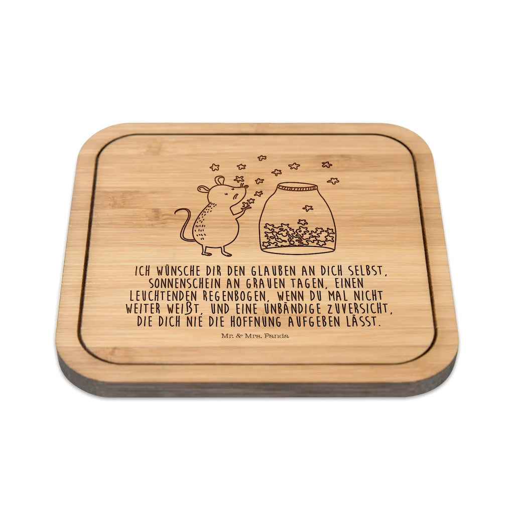 Square coaster Mouse Stars glass, party, square, breakfast, giveaways, coasters, presents, glass coasters, wood, gifts, set, glasses, gift, small animals, cute, funny, cute animal motives, hand drawn, small world, funny sayings, good mood, happy, gift ideas, special gifts, animal lover, card, baptism, baptism gift, hope, child birthday, Mouse, first child, child, stars, pregnancy, dreams, birthday, wish, birth