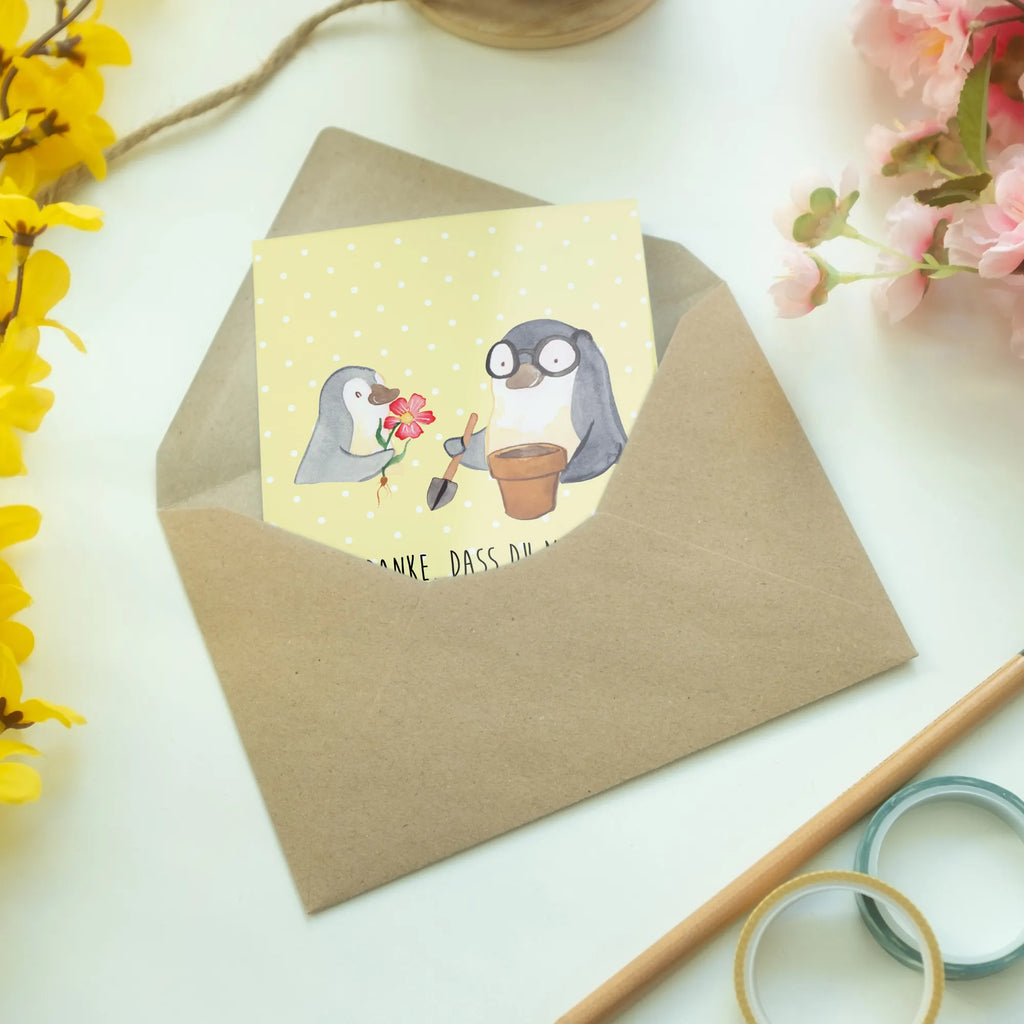 Grußkarte Pinguin Opa Blumen pflanzen Klappkarte, Ansichtskarten, Grußkarte, Hochzeitskarte, Glückwunschkarte, Karte, Geburtstagskarte, Einladungskarte, Familie, Vatertag, Muttertag, Bruder, Schwester, Mama, Papa, Oma, Opa, Lieblingsopa, bester Opa, Opi, Großvater
