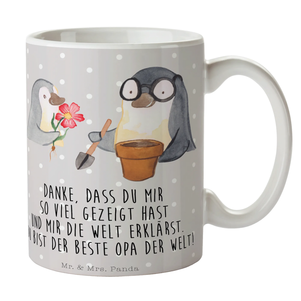 Kubek Pingwin dziadek sadzi kwiaty Bürotasse, Geschenktasse, Tasse mit Motiven, Porzellantasse, Kaffeetasse, Tasse, Keramiktasse, Tasse mit Zitaten, Teetasse, Familie, Vatertag, Muttertag, Bruder, Schwester, Mama, Papa, Oma, Opa, Opi, Lieblingsopa, bester Opa, Großvater