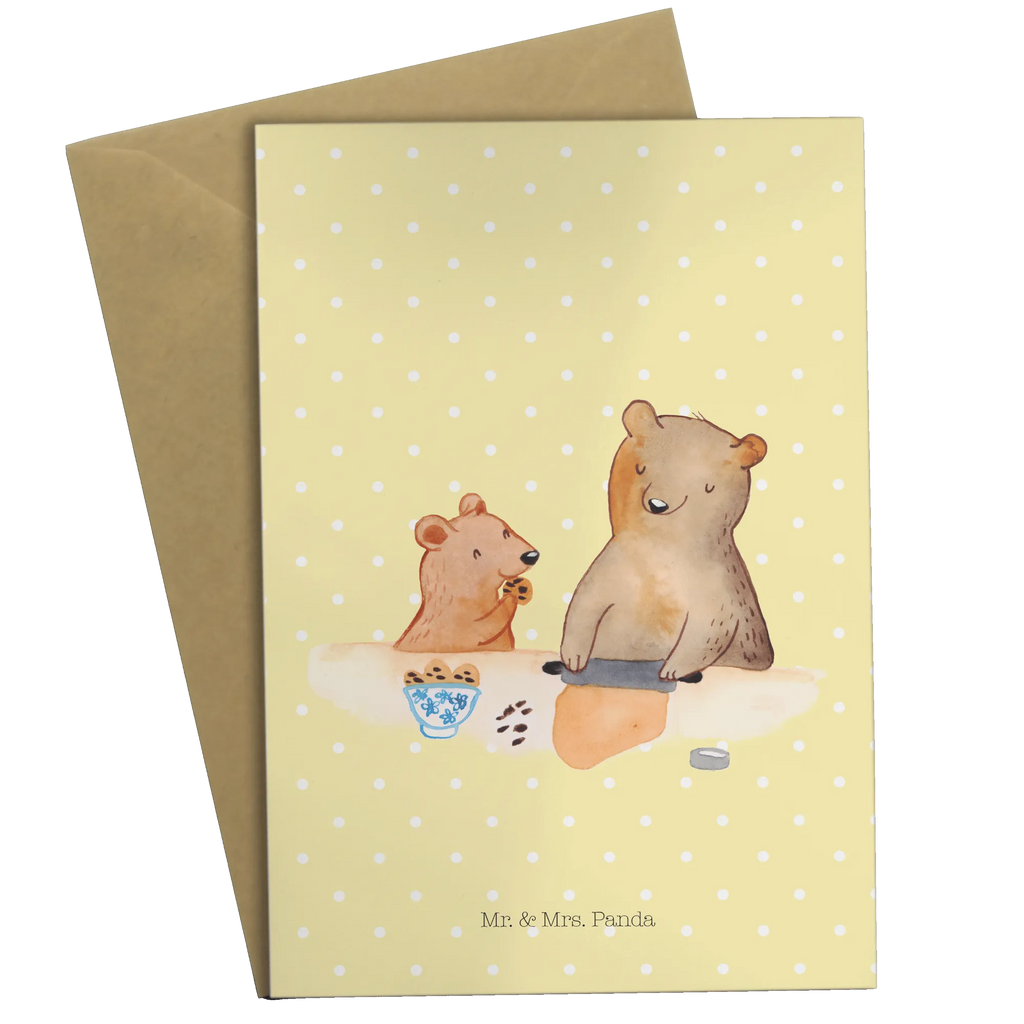 Grußkarte Oma Bär backen Hochzeitskarte, Glückwunschkarte, Einladungskarte, Karte, Grußkarte, Klappkarte, Geburtstagskarte, Ansichtskarten, Familie, Vatertag, Muttertag, Bruder, Schwester, Mama, Papa, Oma, Opa, Lieblingsomi, Lieblingsoma, Omi, backen, kochen, beste Köchin