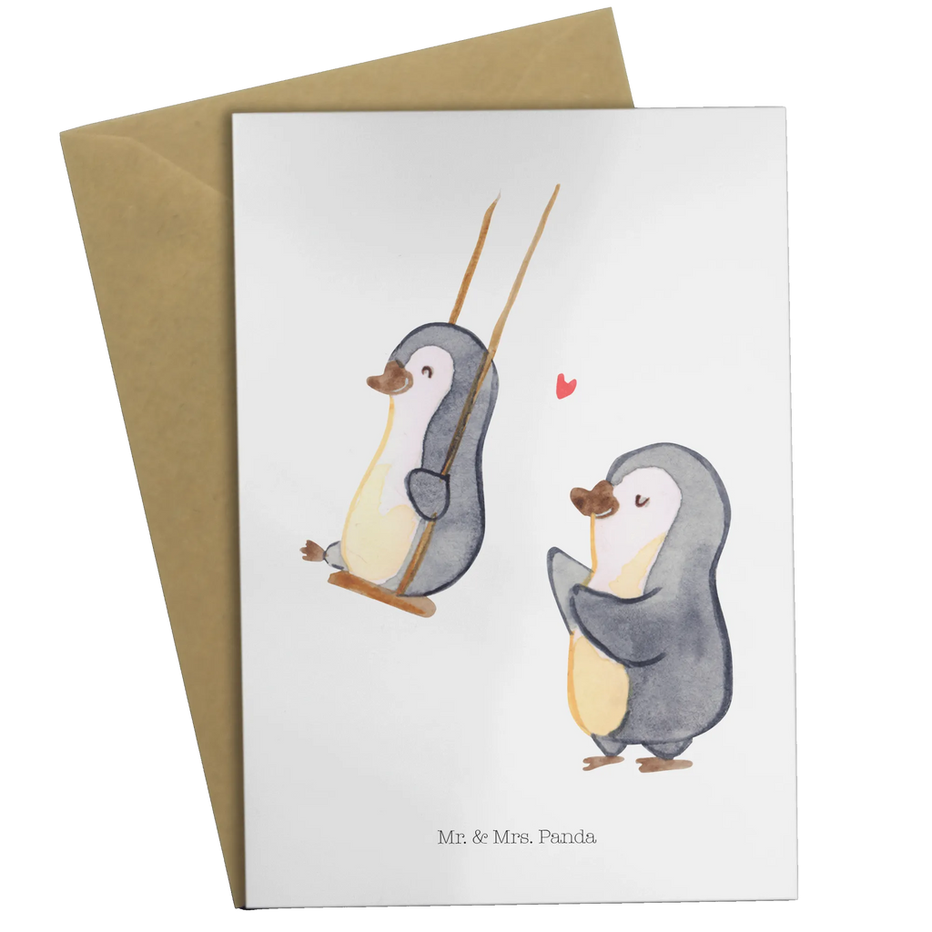 Greetings card Penguin and grandma swing  Glückwunschkarte, Ansichtskarten, Hochzeitskarte, Einladungskarte, Grußkarte, Geburtstagskarte, Karte, Klappkarte, Familie, Vatertag, Muttertag, Bruder, Schwester, Mama, Papa, Oma, Opa, Lieblingsoma, Großmutter, Geschenk für Oma, Omi, beste Oma