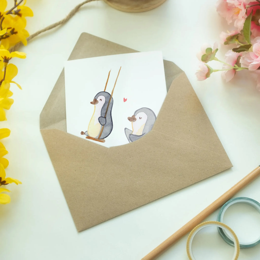 Greetings card Penguin and grandma swing  Glückwunschkarte, Ansichtskarten, Hochzeitskarte, Einladungskarte, Grußkarte, Geburtstagskarte, Karte, Klappkarte, Familie, Vatertag, Muttertag, Bruder, Schwester, Mama, Papa, Oma, Opa, Lieblingsoma, Großmutter, Geschenk für Oma, Omi, beste Oma