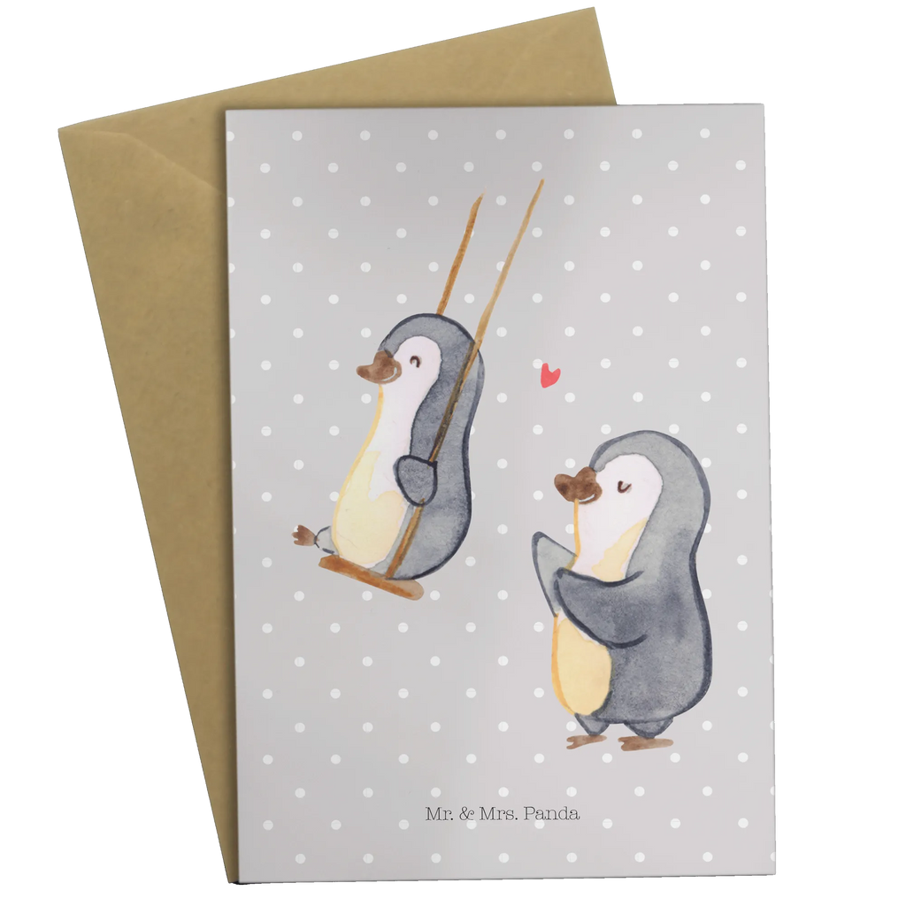 Greetings card Penguin and grandma swing  Glückwunschkarte, Ansichtskarten, Hochzeitskarte, Einladungskarte, Grußkarte, Geburtstagskarte, Karte, Klappkarte, Familie, Vatertag, Muttertag, Bruder, Schwester, Mama, Papa, Oma, Opa, Lieblingsoma, Großmutter, Geschenk für Oma, Omi, beste Oma
