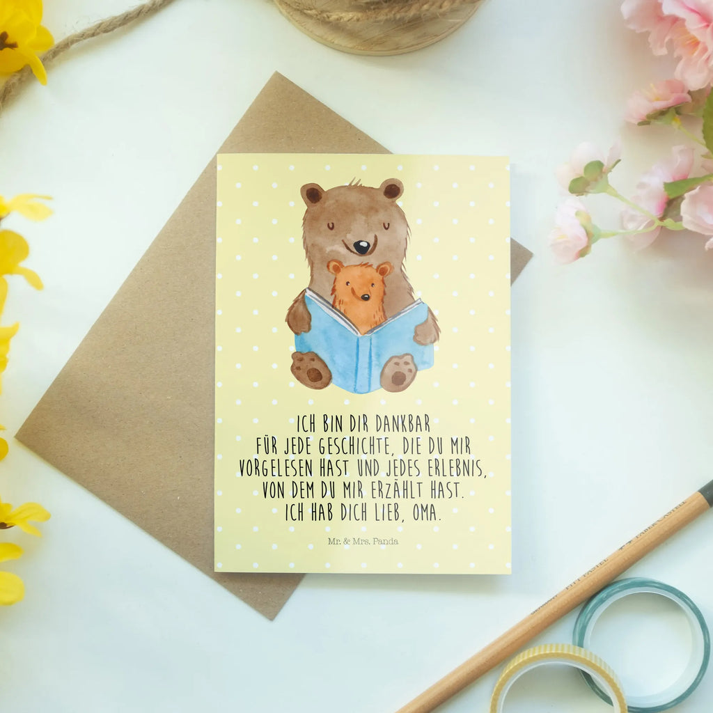 Grußkarte Bären Buch valentinstagskarte, dankeskarten, osterkarte, abiturkarte, glückwunschkarten, genesungskarte, Beileidskarte, jubiläumskarte, hochzeitskarten, firmungskarte, spruchkarte, osterkarten, einladungskarten, kommunionskarte, Motivkarte, babykarte, neujahrskarte, vatertagskarte, Grußkarte, Glückwunschkarte, weihnachtskarten, Grußkarten, Klappkarte, Oma, Opa, Muttertag, Familie, Schwester, Bruder, Vatertag, Mama, Papa, Geschichtenerzähler, Beste Oma, Großmutter, Omi, Lieblingsoma