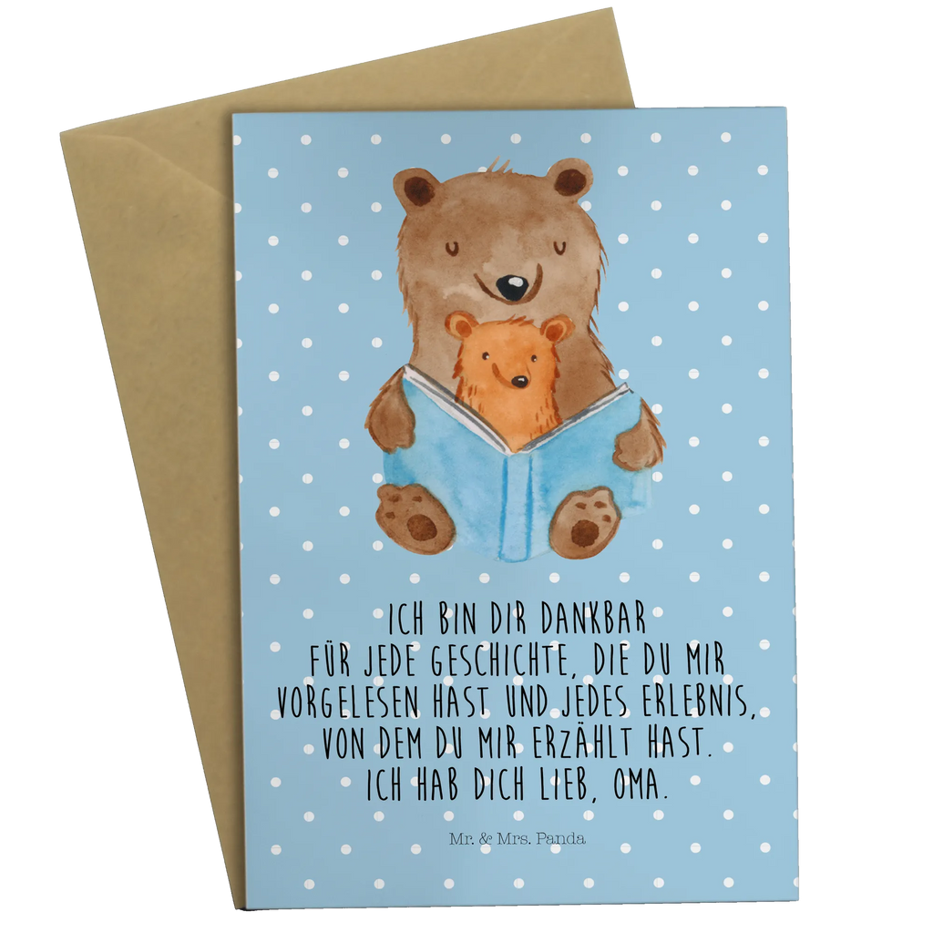 Grußkarte Bären Buch valentinstagskarte, dankeskarten, osterkarte, abiturkarte, glückwunschkarten, genesungskarte, Beileidskarte, jubiläumskarte, hochzeitskarten, firmungskarte, spruchkarte, osterkarten, einladungskarten, kommunionskarte, Motivkarte, babykarte, neujahrskarte, vatertagskarte, Grußkarte, Glückwunschkarte, weihnachtskarten, Grußkarten, Klappkarte, Oma, Opa, Muttertag, Familie, Schwester, Bruder, Vatertag, Mama, Papa, Geschichtenerzähler, Beste Oma, Großmutter, Omi, Lieblingsoma