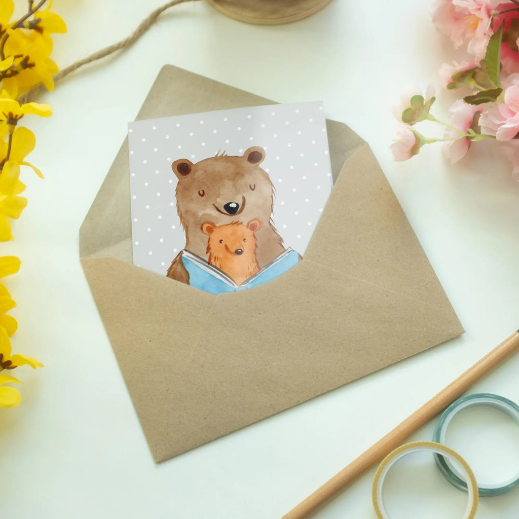 Grußkarte Bären Buch valentinstagskarte, dankeskarten, osterkarte, abiturkarte, glückwunschkarten, genesungskarte, Beileidskarte, jubiläumskarte, hochzeitskarten, firmungskarte, spruchkarte, osterkarten, einladungskarten, kommunionskarte, Motivkarte, babykarte, neujahrskarte, vatertagskarte, Grußkarte, Glückwunschkarte, weihnachtskarten, Grußkarten, Klappkarte, Oma, Opa, Muttertag, Familie, Schwester, Bruder, Vatertag, Mama, Papa, Geschichtenerzähler, Beste Oma, Großmutter, Omi, Lieblingsoma
