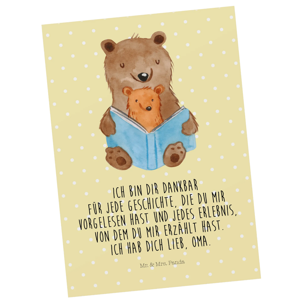 Postcard bears A book card, gift, letter, Postcard, gift card, invitation card, postcards, paper, invitation, Family, Father's Day, Mother's Day, brother, sister, Mom, Dad, best grandma, grandmother, grandma, favourite grandma, favorite grandma, storyteller