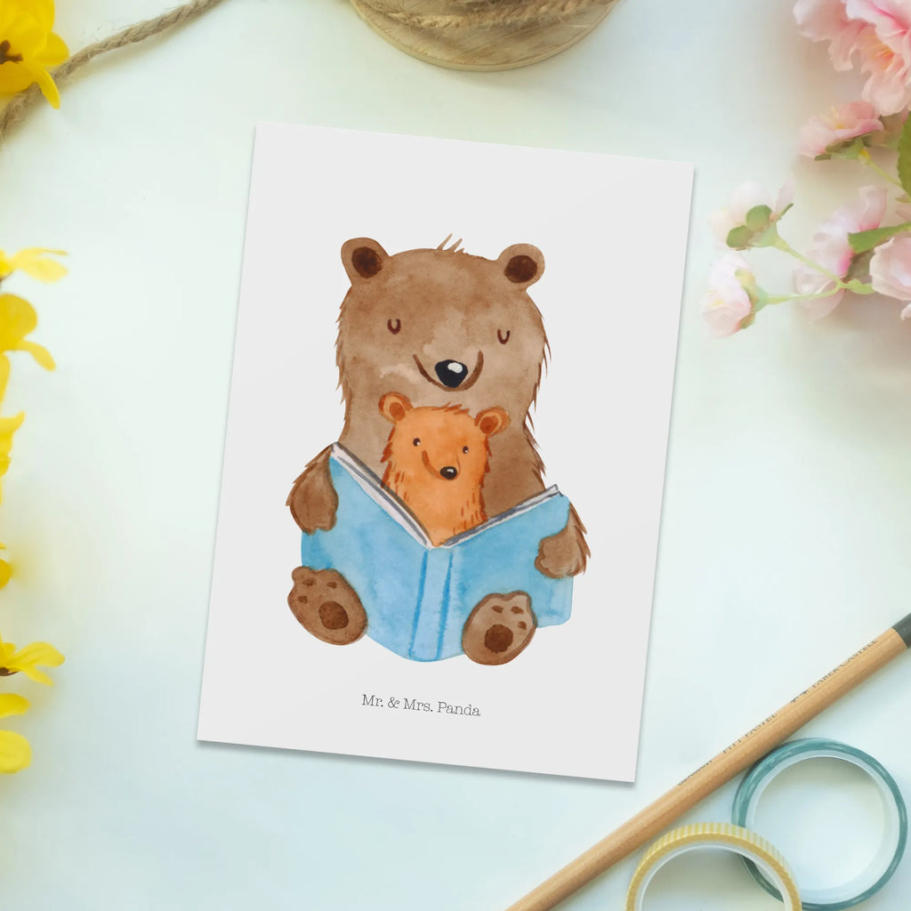 Postcard bears A book card, gift, letter, Postcard, gift card, invitation card, postcards, paper, invitation, Family, Father's Day, Mother's Day, brother, sister, Mom, Dad, best grandma, grandmother, grandma, favourite grandma, favorite grandma, storyteller