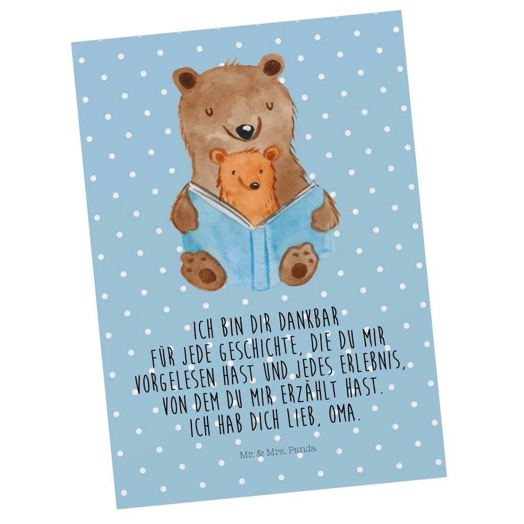 Postcard bears A book card, gift, letter, Postcard, gift card, invitation card, postcards, paper, invitation, Family, Father's Day, Mother's Day, brother, sister, Mom, Dad, best grandma, grandmother, grandma, favourite grandma, favorite grandma, storyteller