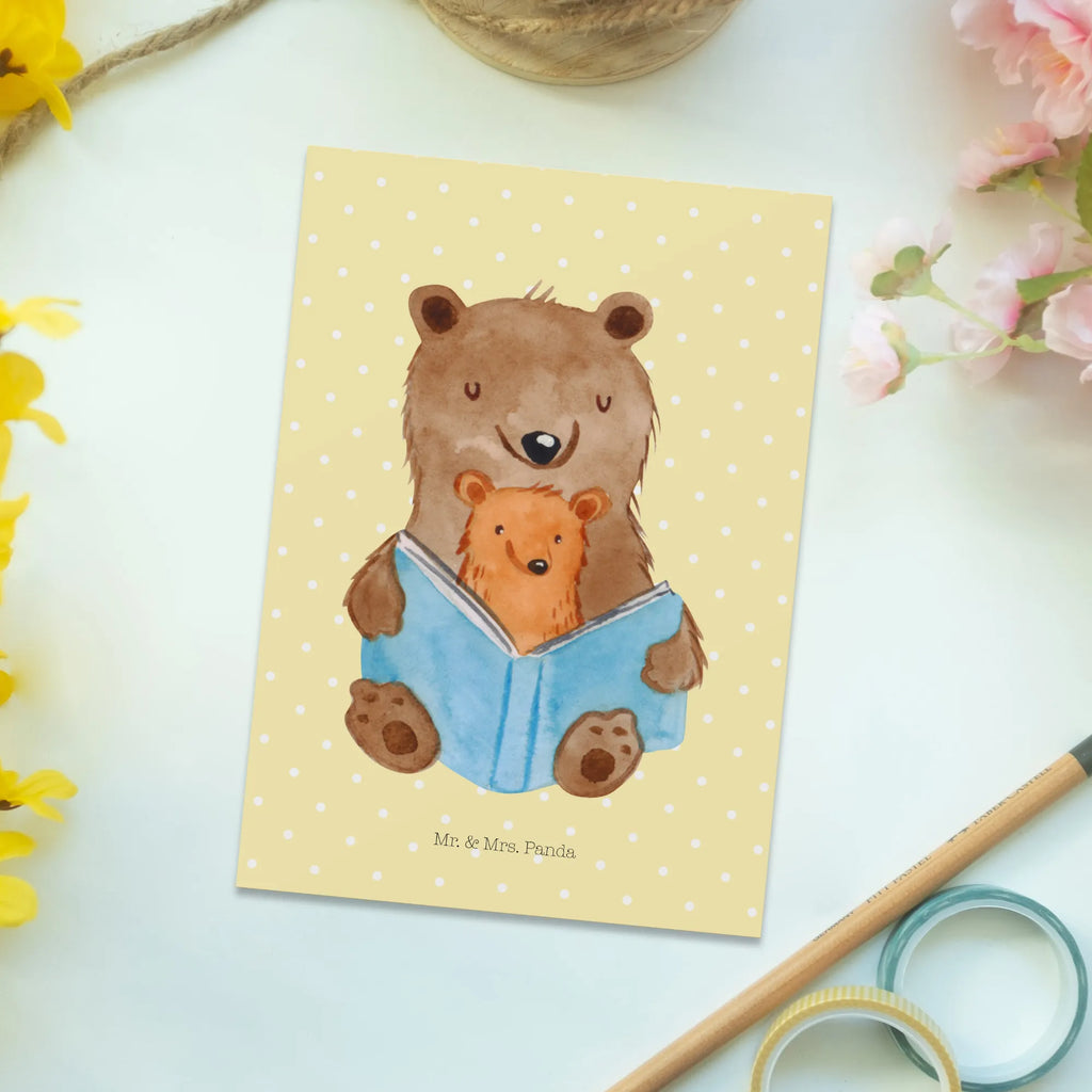 Postcard bears A book card, gift, letter, Postcard, gift card, invitation card, postcards, paper, invitation, Family, Father's Day, Mother's Day, brother, sister, Mom, Dad, best grandma, grandmother, grandma, favourite grandma, favorite grandma, storyteller