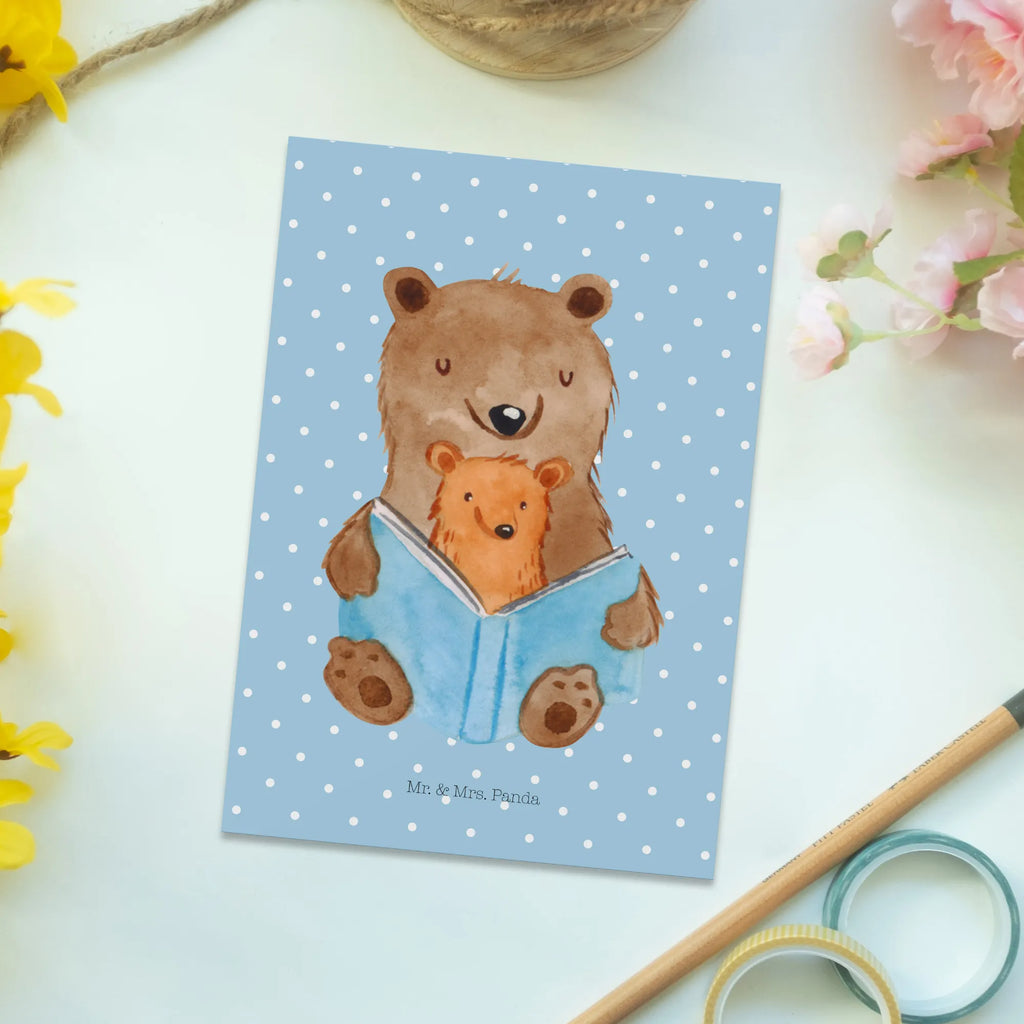 Postcard bears A book card, gift, letter, Postcard, gift card, invitation card, postcards, paper, invitation, Family, Father's Day, Mother's Day, brother, sister, Mom, Dad, best grandma, grandmother, grandma, favourite grandma, favorite grandma, storyteller
