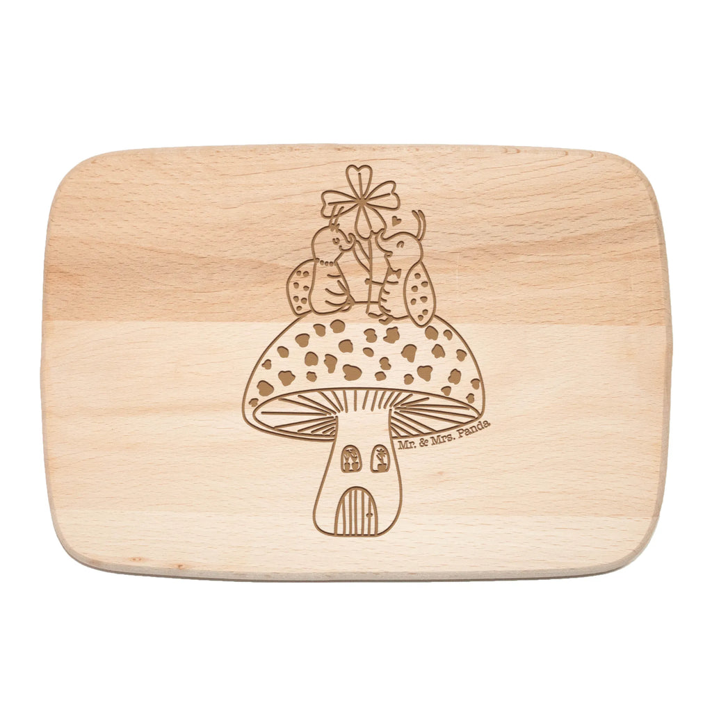 Serving board ladybug toadstool breakfast board, cutting board, Board, small animals, cute, funny, cute animal motives, hand drawn, small world, funny sayings, good mood, happy, gifts, gift ideas, special gifts, animal lover, card, at home, ladybird, flat, toadstool, house of fleshy fungi, house