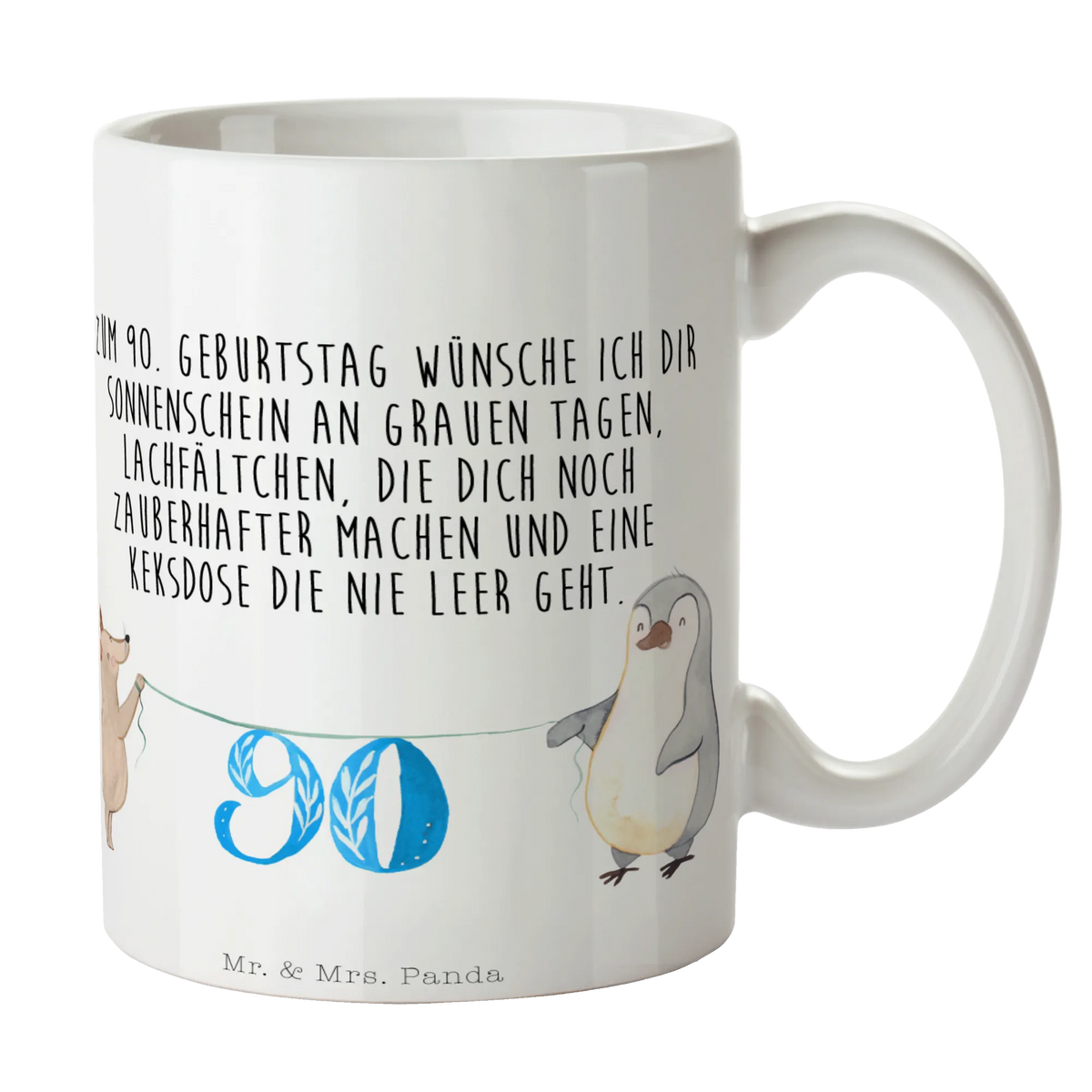 Mug 90th birthday mouse penguin celebration, sayings, boyfriend, money gifts, gift ideas, gift package, birthday present, special gifts, Birthday, birthday party, friends, birthday wish, birthday cards, 18th birthday, 30th birthday, 40th, 50th, 60th, 70th, 80th, 90th, 90th., gifts for girlfriend, congratulations, 1 year, guest gifts, gifts online, gift basket, unusual gifts, extraordinary gifts, original gifts, gift items, special birthday gifts, birthday, cake, present