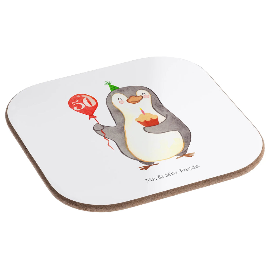 Square coaster 50th birthday Penguin Balloon Coasters, breakfast, glass coasters, gifts, presents, gift, party, Birthday, celebration, birthday party, friends, family, birthday wish, birthday present, birthday cards, 18th birthday, 30th birthday, 40th, 50th, 60th, 70th, 80th, 90th, 90th., gift ideas, gifts for girlfriend, boyfriend, mom, dad, brother, sister, congratulations, funny, sayings, 1 year, money gifts, guest gifts, gifts online, gift basket, special gifts, unusual gifts, extraordinary gifts, gift package, original gifts, gift items, special birthday gifts, penguin, birthday, happy birthday, birthdays
