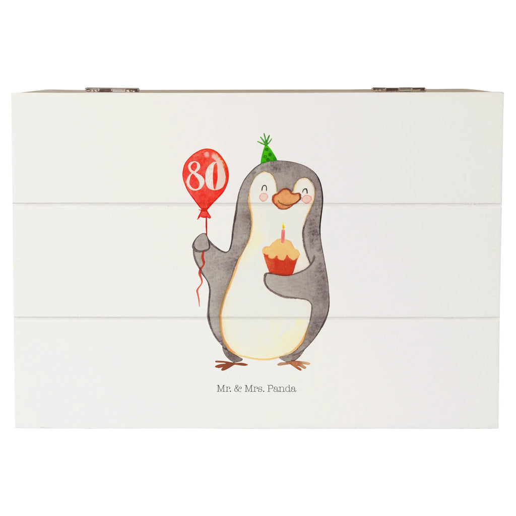 Wooden chest 80th birthday Penguin Balloon memory box, decorative box, chest, Wooden box, XXL, treasure chest, storage box, casket, box, Birthday, celebration, party, birthday party, friends, family, birthday wish, birthday present, birthday cards, 18th birthday, 30th birthday, 40th, 50th, 60th, 70th, 80th, 90th, 90th., gift ideas, gifts for girlfriend, boyfriend, mom, dad, brother, sister, congratulations, funny, sayings, 1 year, money gifts, guest gifts, gifts online, gift basket, special gifts, unusual gifts, extraordinary gifts, gift package, original gifts, gift items, special birthday gifts, happy birthday, gift, birthday, birthdays, penguin