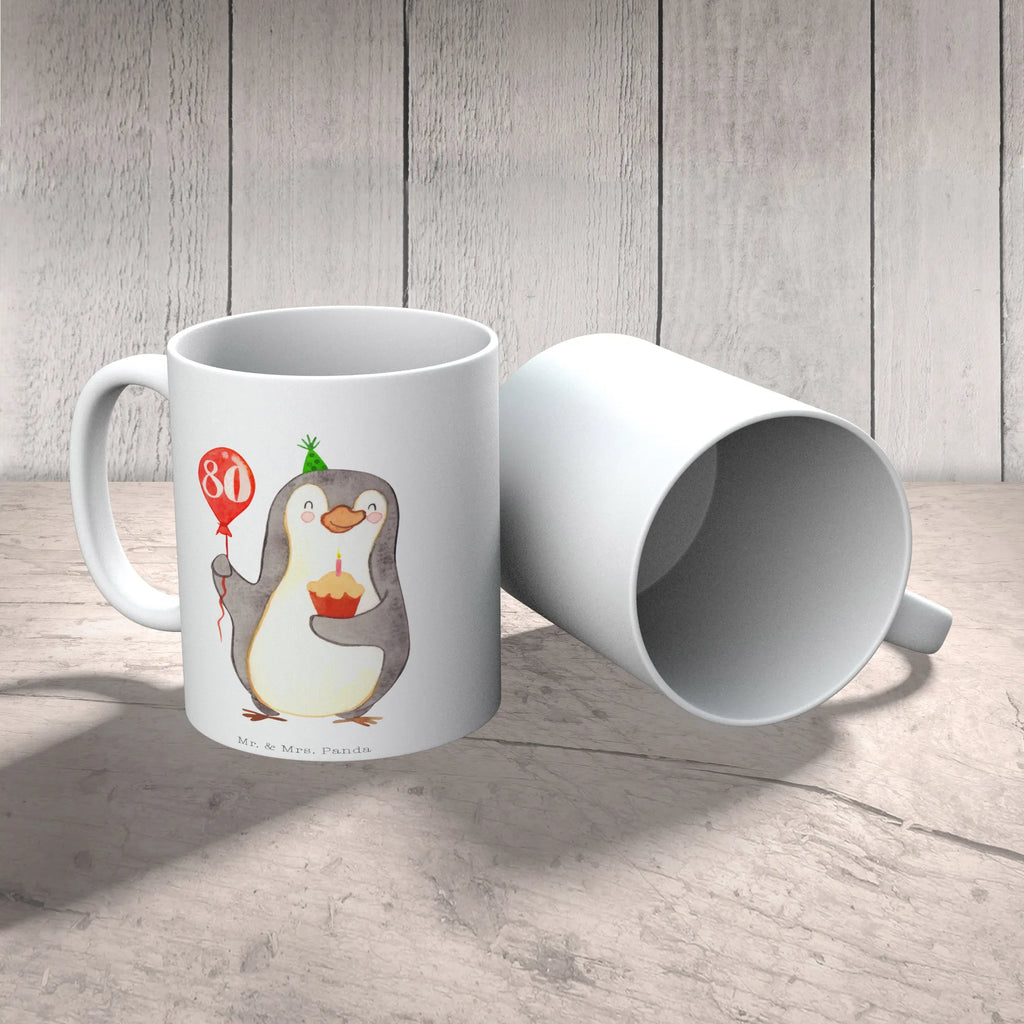 Mug 80th birthday Penguin Balloon mug with quotes, mug with designs, novelty mug, gift mug, office mug, ceramic mug, tea mug, coffee mug, porcelain mug, latte mug, custom mug, mug, personalized mug, Birthday, celebration, party, birthday party, friends, family, birthday wish, birthday present, birthday cards, 18th birthday, 30th birthday, 40th, 50th, 60th, 70th, 80th, 90th, 90th., gift ideas, gifts for girlfriend, boyfriend, mom, dad, brother, sister, congratulations, funny, sayings, 1 year, money gifts, guest gifts, gifts online, gift basket, special gifts, unusual gifts, extraordinary gifts, gift package, original gifts, gift items, special birthday gifts, birthdays, birthday, happy birthday, gift, penguin