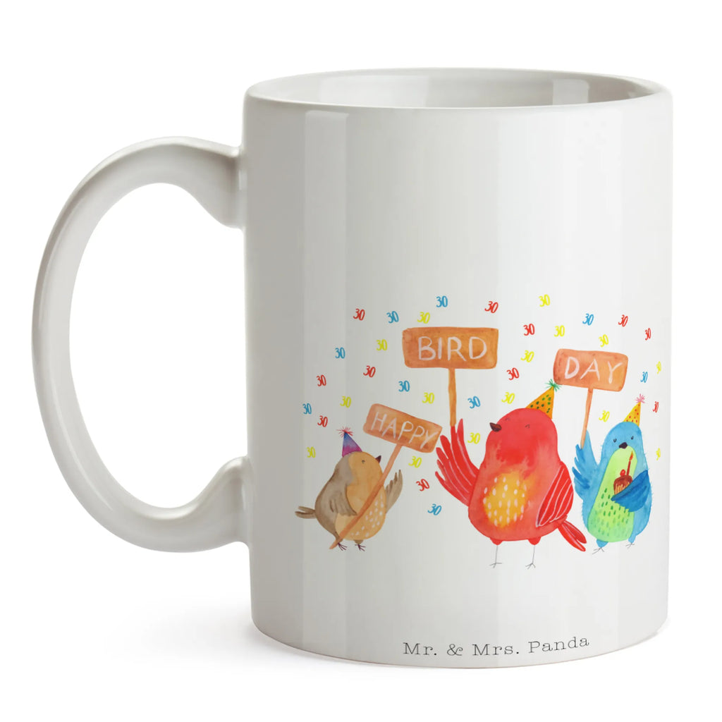 Tasse 30. Geburtstag Happy Bird Day Tasse, Kaffeetasse, Teetasse, Becher, Kaffeebecher, Teebecher, Keramiktasse, Porzellantasse, Büro Tasse, Geschenk Tasse, Tasse Sprüche, Tasse Motive, Kaffeetassen, Tasse bedrucken, Designer Tasse, Cappuccino Tassen, Schöne Teetassen, Geburtstag, Geburtstagsgeschenk, Geschenk, zum, Feiern, für, Party