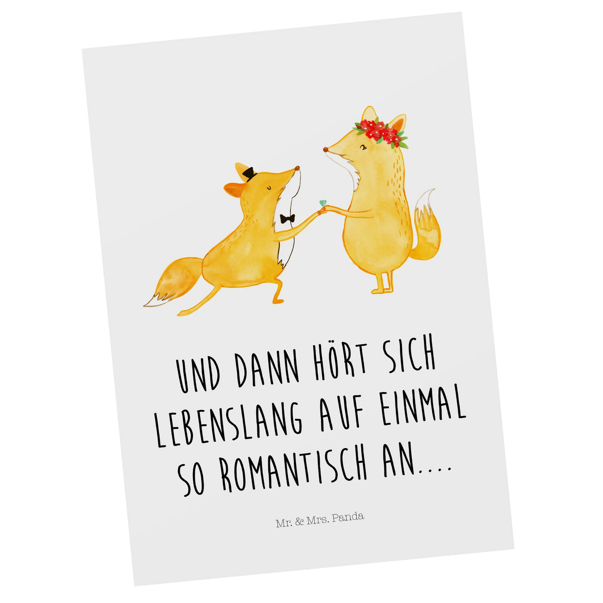 Postcard foxes Marriage gifts, Wedding, marriage