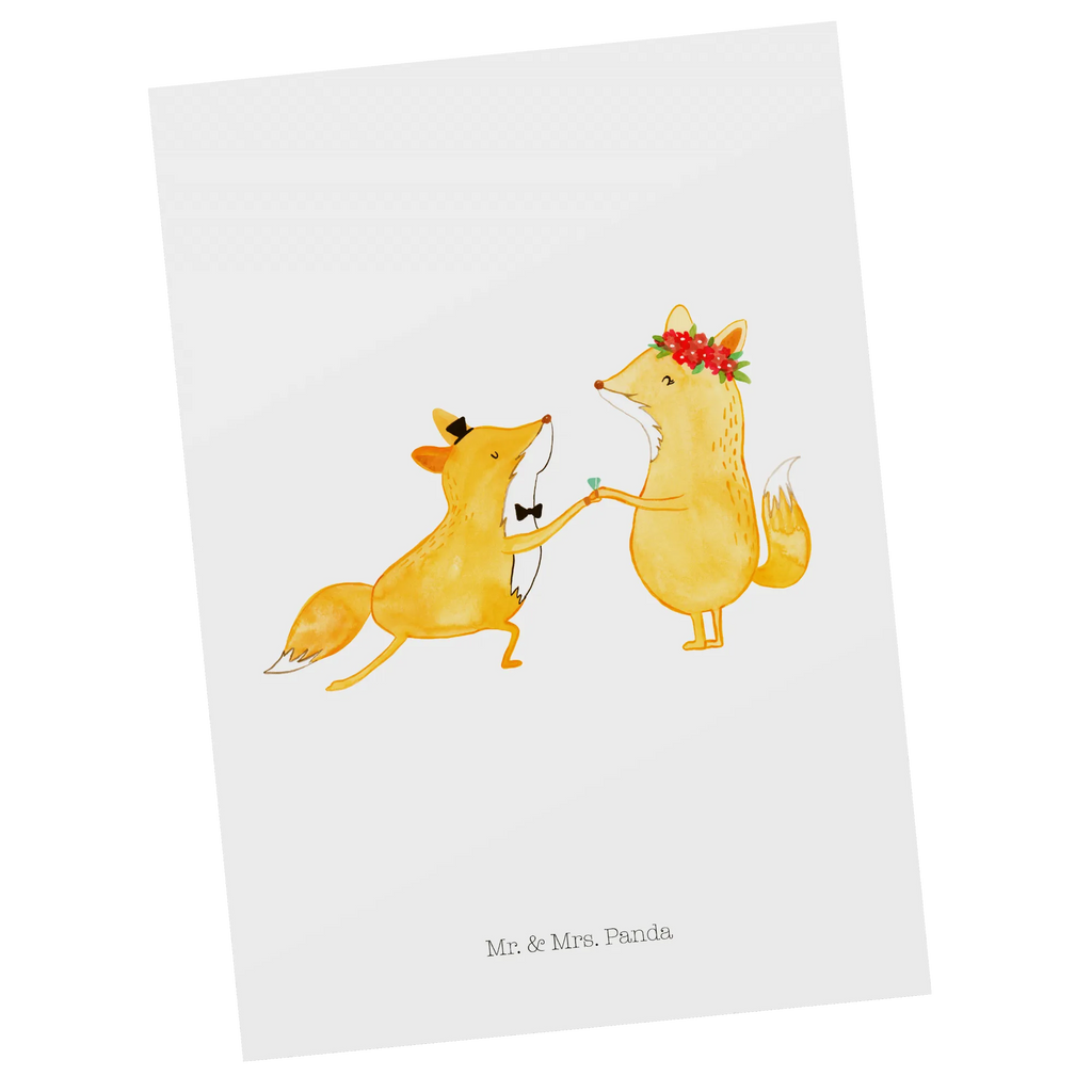 Postcard foxes Marriage card, gift, letter, invitation card, paper, postcards, Postcard, gift card, invitation, Wedding, marriage, gifts