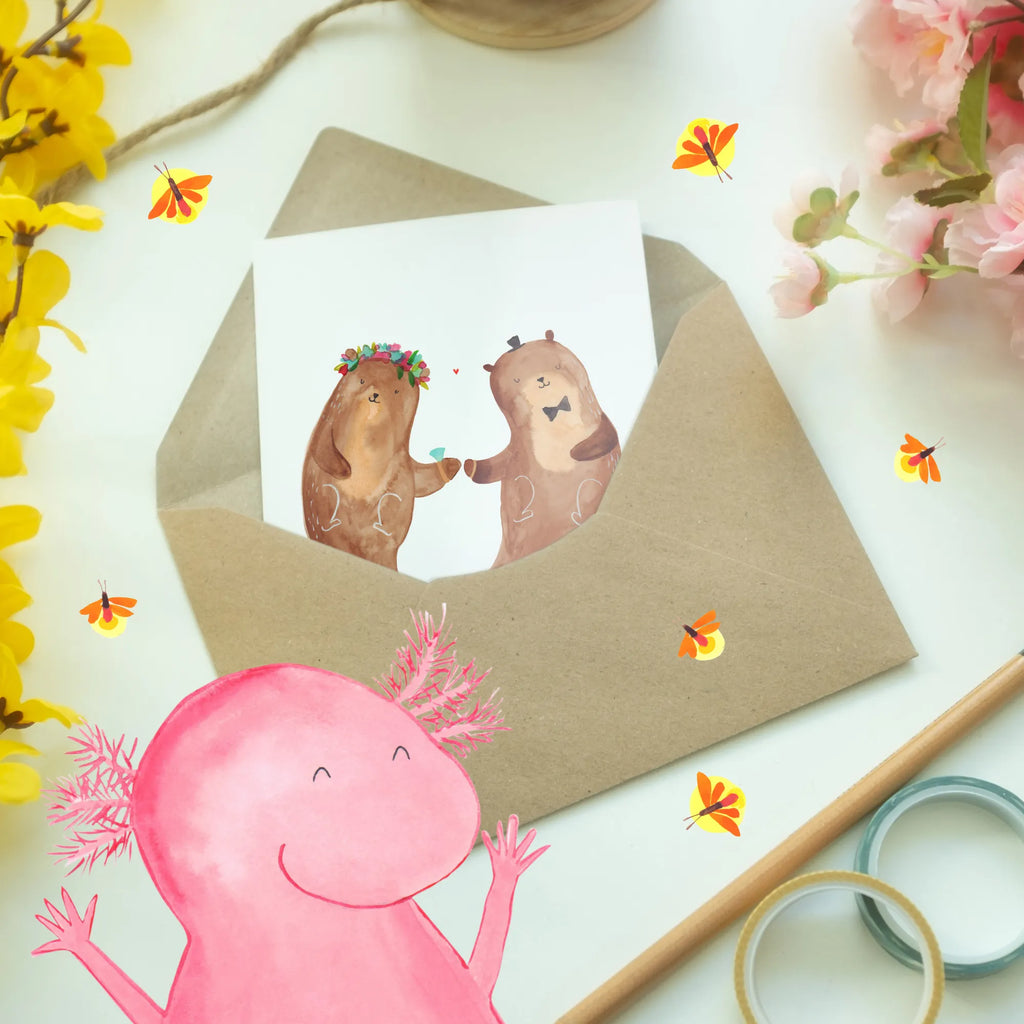 Greetings card Marriage otter Grußkarte, neujahrskarte, Motivkarte, genesungskarte, spruchkarte, dankeskarten, kommunionskarte, hochzeitskarten, Grußkarten, Glückwunschkarte, firmungskarte, jubiläumskarte, abiturkarte, Beileidskarte, Klappkarte, babykarte, glückwunschkarten, osterkarte, valentinstagskarte, vatertagskarte, einladungskarten, osterkarten, weihnachtskarten, Hochzeitskarte, Hochzeit, Hochzeitsgeschenk, Trauungsgeschenk, Hochzeitsgeschenke für Brautpaar, Hochzeitsgeschenkideen, Hochzeitsfeier, Verlobungsfeier, Verlobungsgeschenk, Trauung, Ehe, Geschenk Zur Hochzeit, Hochzeitstag