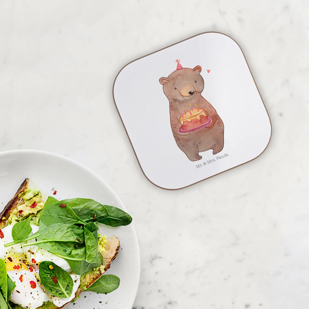 Podkładka niedźwiedź tort Urodziny, prezent urodzinowy, prezent