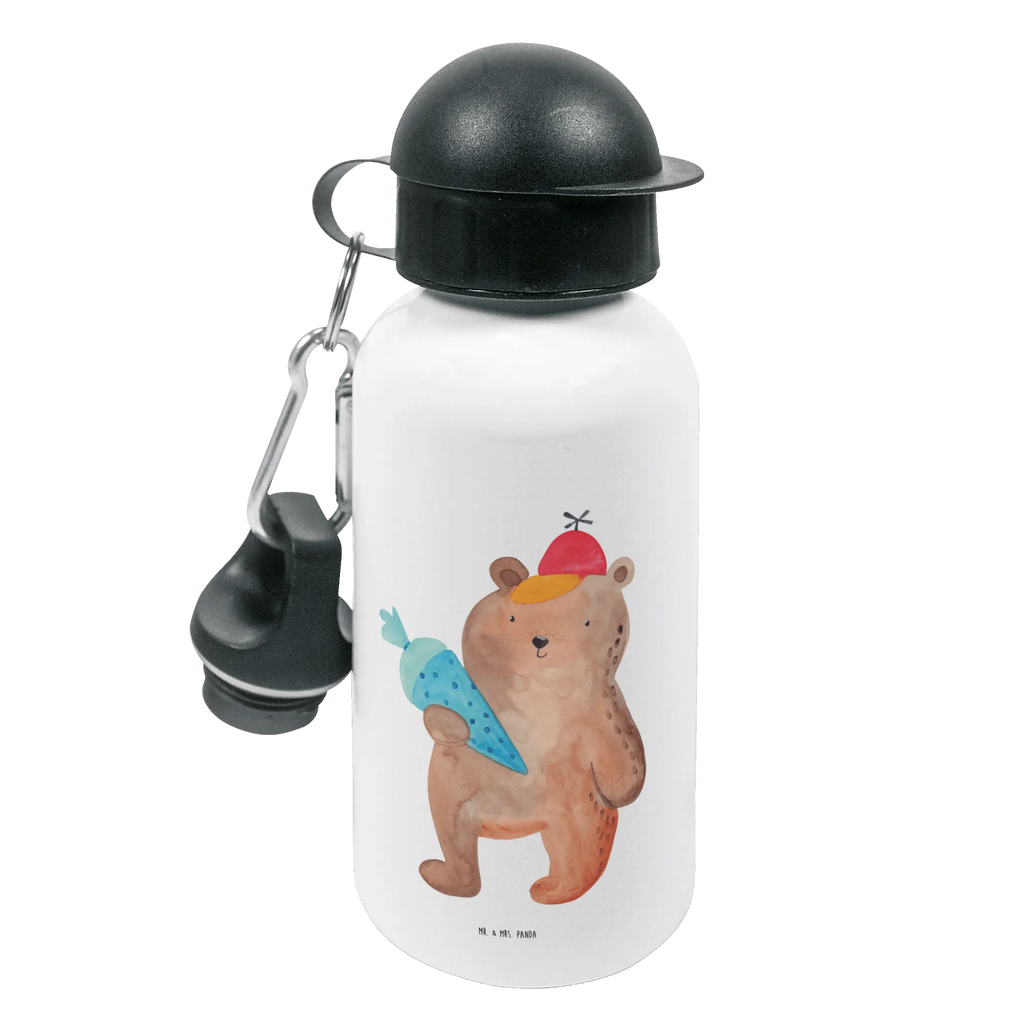 Kids drinks bottle bear School cone Children, Children's bottle, Primary school, Kids, Drinking bottle, Bottle, Kindergarten bottle, bear, teddy, teddy bear, cuddly toy, School bag, School gift, School enrolment gift, Starting school, Bear motif, First day of school gift