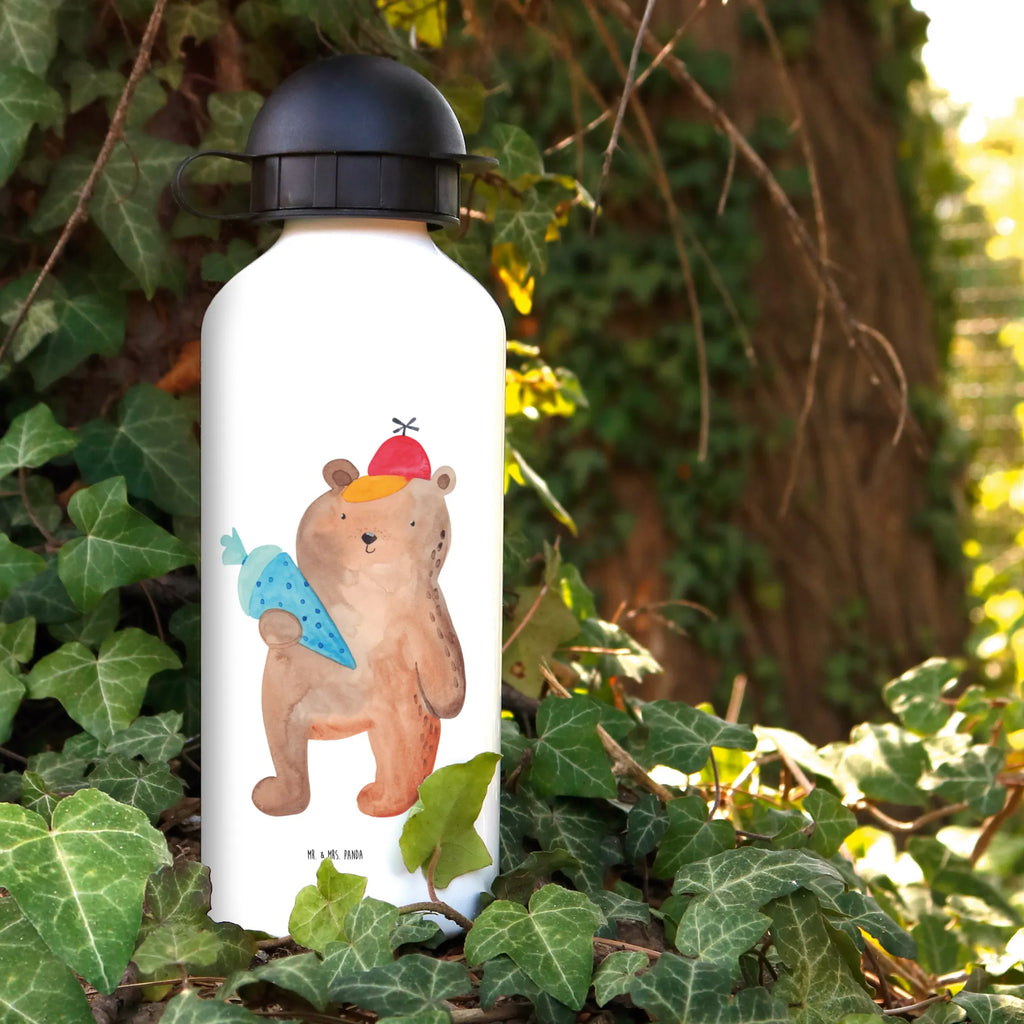 Kids drinks bottle bear School cone Children, Children's bottle, Primary school, Kids, Drinking bottle, Bottle, Kindergarten bottle, bear, teddy, teddy bear, cuddly toy, School bag, School gift, School enrolment gift, Starting school, Bear motif, First day of school gift