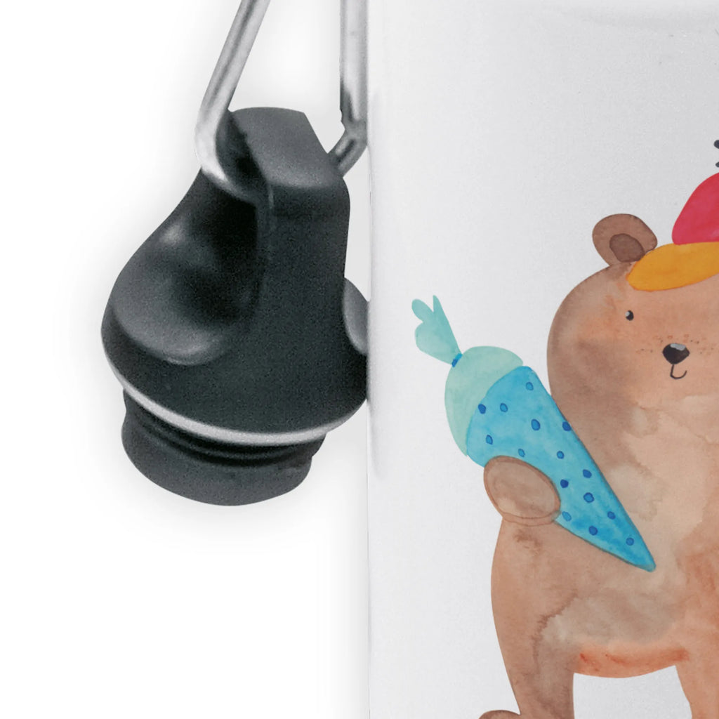 Kids drinks bottle bear School cone Children, Children's bottle, Primary school, Kids, Drinking bottle, Bottle, Kindergarten bottle, bear, teddy, teddy bear, cuddly toy, School bag, School gift, School enrolment gift, Starting school, Bear motif, First day of school gift