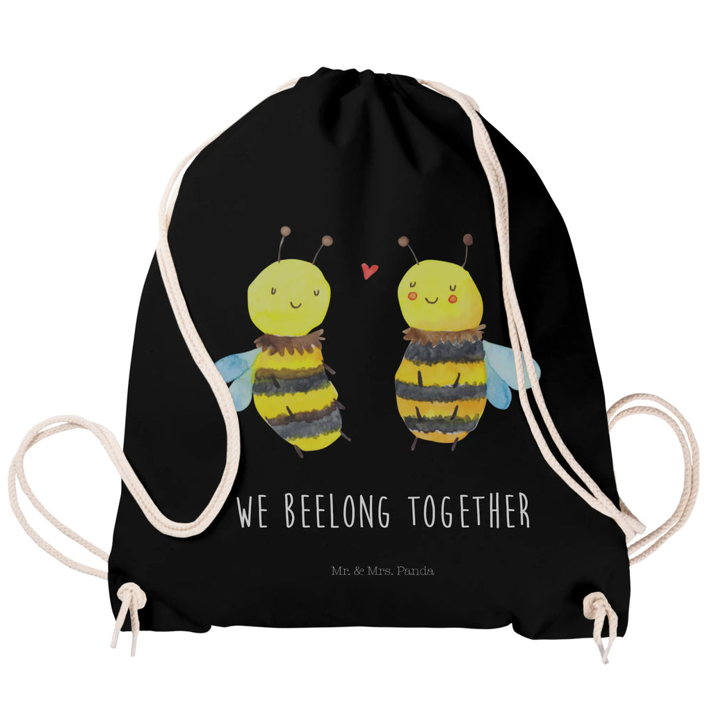 Drawstring bag bee In love sports bag, gym bag, hipster, bag, carrier bag, jute bag, Bee, wasp, bumblebee
