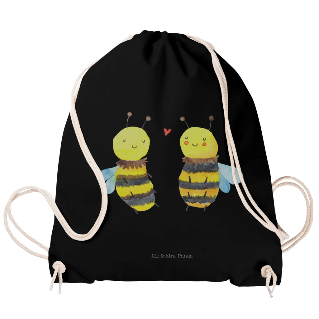 Drawstring bag bee In love sports bag, gym bag, hipster, bag, carrier bag, jute bag, Bee, wasp, bumblebee