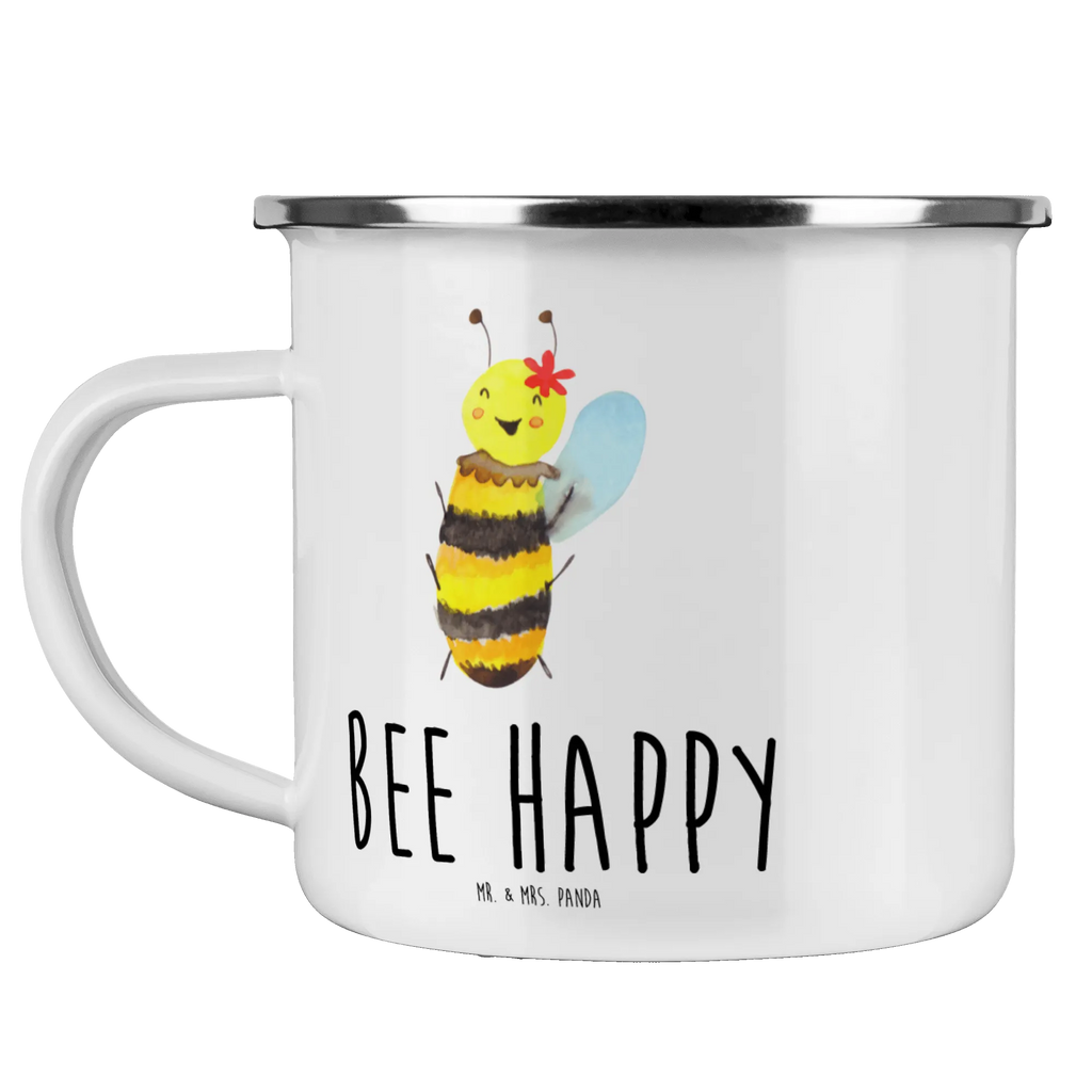 Enamel camping mug bee happy metal cup, tin coffee cup, outdoor cup, camp coffee mug, bushcraft mug, enamel drinking mug, metal camping mug, enamel mug, camper mug, stainless steel drinking cup, steel mug for camping, camping mug, lightweight camping mug, campfire mug, adventure mug, camping metal cup, enamel camping cup, backpacking mug, hiking mug, travel mug, Bee, wasp, bumblebee