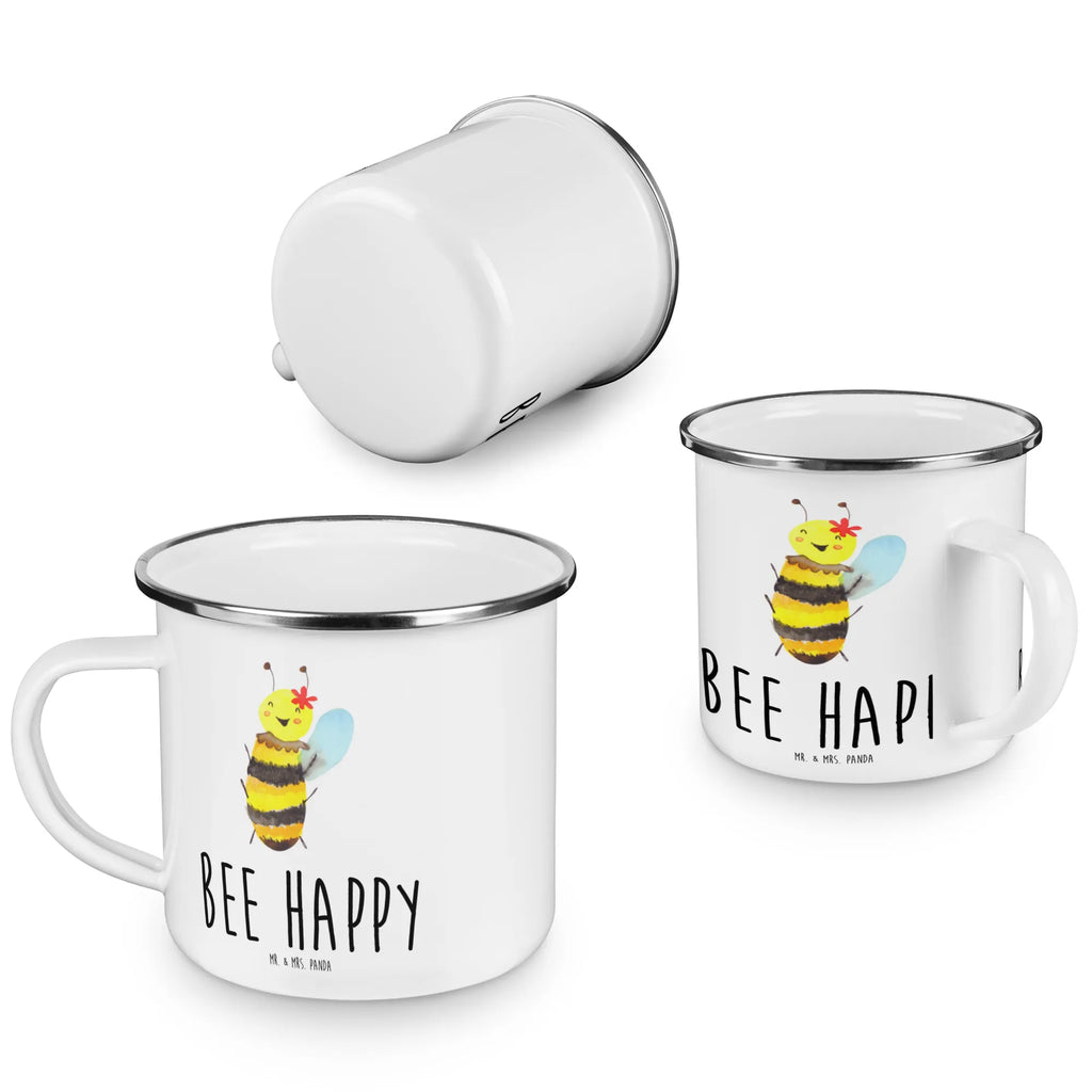 Enamel camping mug bee happy metal cup, tin coffee cup, outdoor cup, camp coffee mug, bushcraft mug, enamel drinking mug, metal camping mug, enamel mug, camper mug, stainless steel drinking cup, steel mug for camping, camping mug, lightweight camping mug, campfire mug, adventure mug, camping metal cup, enamel camping cup, backpacking mug, hiking mug, travel mug, Bee, wasp, bumblebee