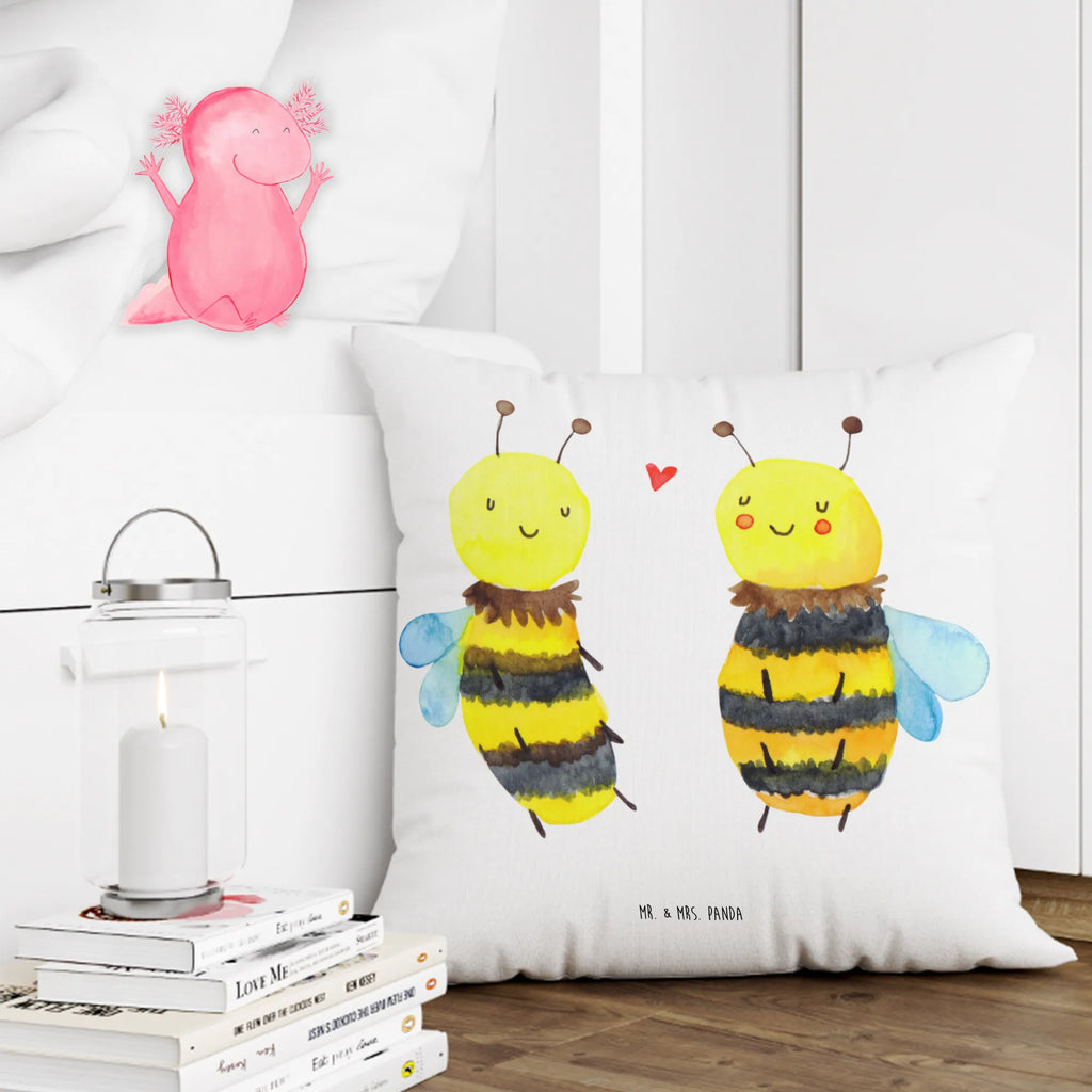 Cushion bee In love bedroom, couch, pillows, cushion, pillow case, fluffy, 40 x 40, settee, pad, sofa, soft, 40x40, bed, Pillow, Bee, wasp, bumblebee