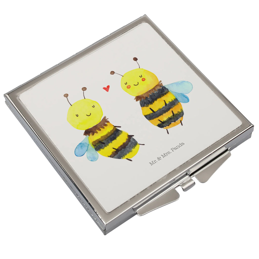 Kwadratowe lusterko do torebki pszczoła zakochany Biedronka, Os, Trzmiel
