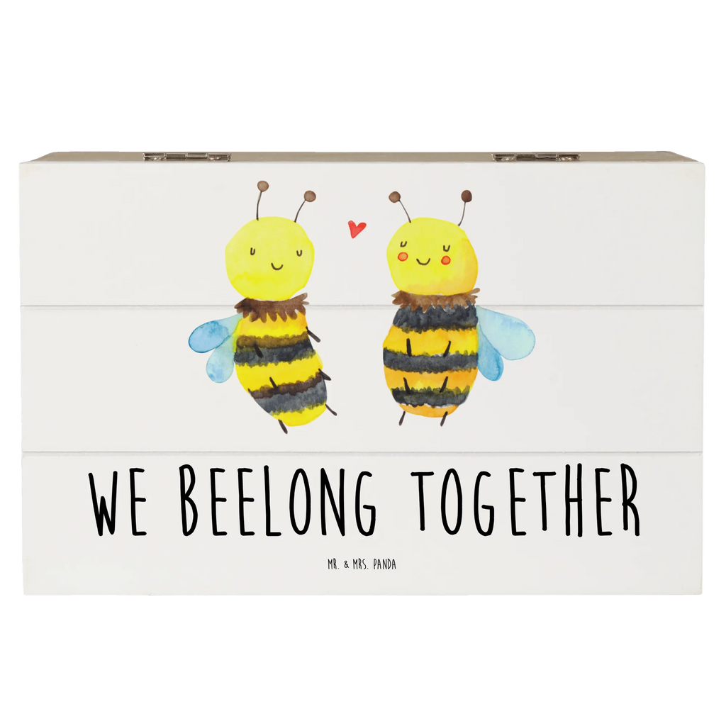 Holzkiste Biene Verliebt Aufbewahrungsbox, Geschenkbox, Kiste, XXL, Geschenkdose, Schatulle, Truhe, Dekokiste, Erinnerungsbox, Schatzkiste, Erinnerungskiste, Holzkiste, Biene, Wespe, Hummel