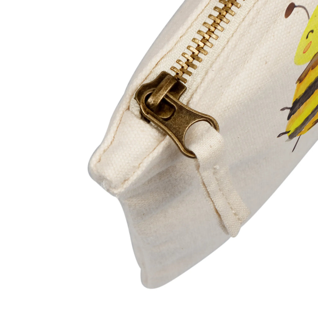 Schminktasche Biene Happy Schminkbeutel, Kulturtasche, Kulturbeutel, Mäppchen, beauty tasche, toiletry bag, Federmappe, Waschbeutel, beauty case, Waschtasche, Stiftemäppchen, Kosmetiktasche, aufbewahrungsbeutel, pencil case, Schminktasche, Kosmetikbeutel, Schminktäschchen, Etui, pinsel tasche, Schlampermäppchen, aufbewahrungstasche, kosmetiktäschchen, utensilientasche, Biene, Hummel, Wespe